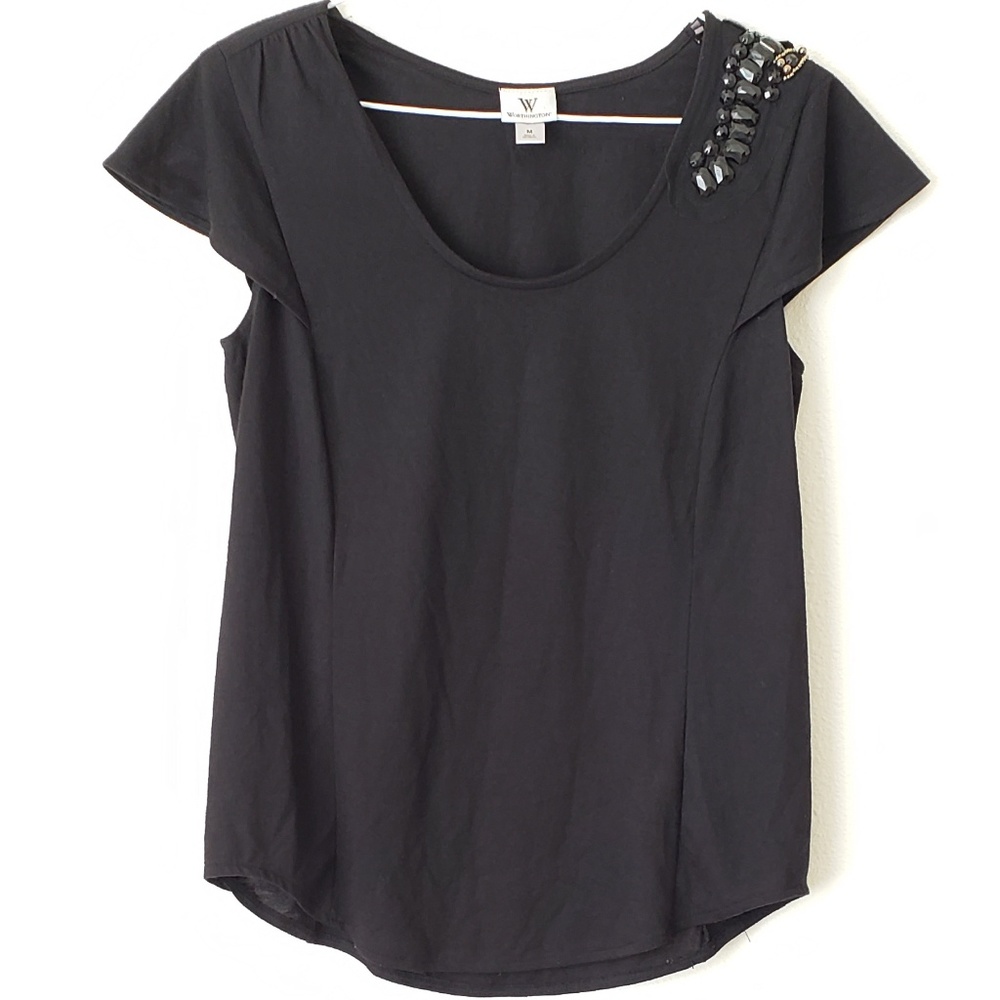 Worthington Embellished Top - Picture 1 of 8